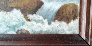 Joop Kobs - Treinstation in berglandschap kopen? Bied vanaf 250!