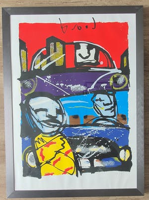 Herman Brood - Volvo - zeefdruk - gesigneerd - 1998 - 175 ex. kopen? Bied vanaf 1!