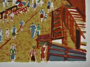 Werner Laves - AN DER STADTMAUER SAINT MALO BRETAGNE 1958 kopen? Bied vanaf 100!