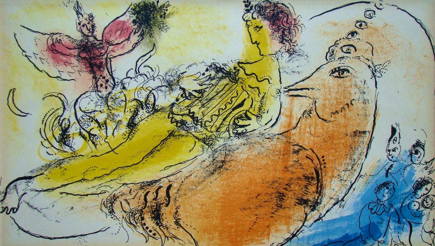 シャガール ベニスの恋人たち 500ピース パズル MARC CHAGALL マルク シャガール「ヴァンスの恋人たち」1985年 公認 部数限定