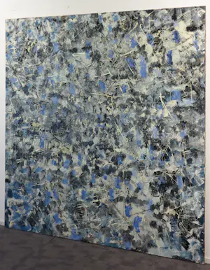 AcheterAngelos Tassopoulos - Olieverf op doek, Abstracte compositie - Zeer groot? Enchérissez de 300!