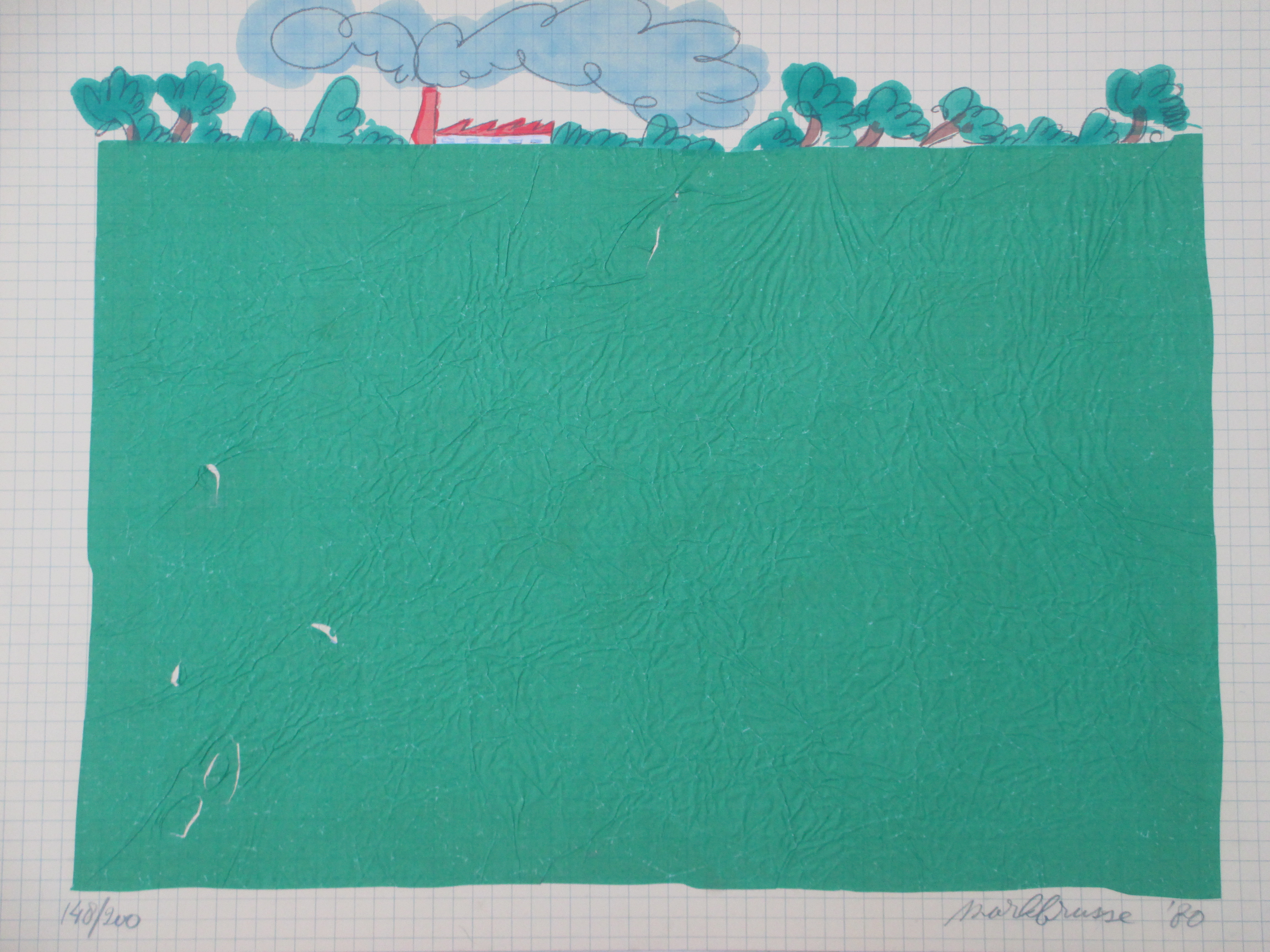 Mark Brusse - Oprukkende industrie - Zeefdruk kopen? Bied vanaf 35!