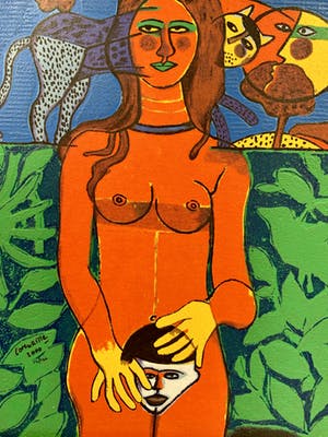 Corneille - TERRAGRAVURE - La Femme de la Bible - gesigneerd kopen? Bied vanaf 790!