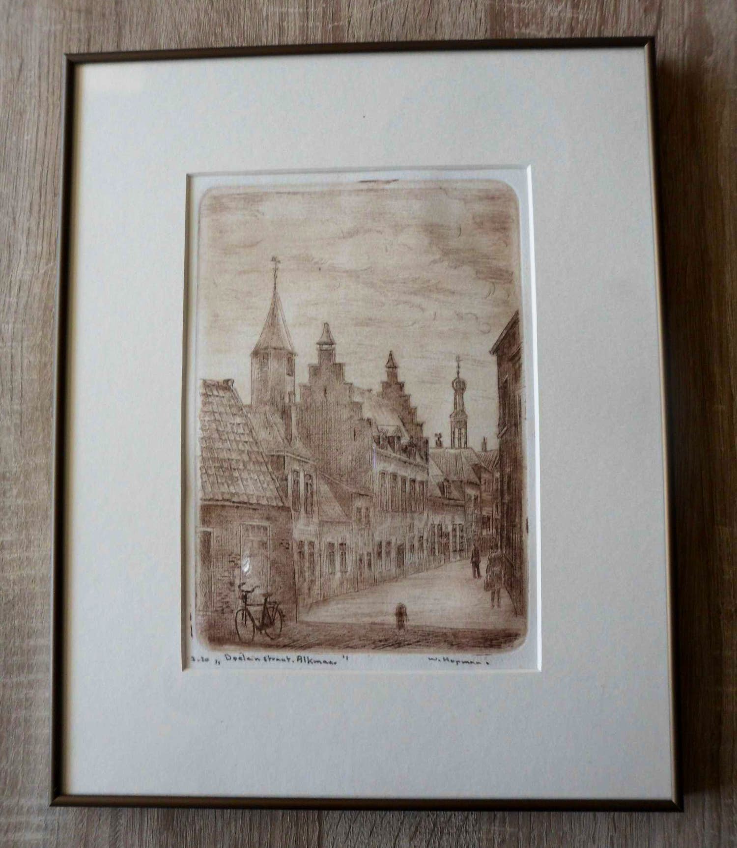 Willem Hopman - Ets, Doelenstraat te Alkmaar. verkocht voor € 35!