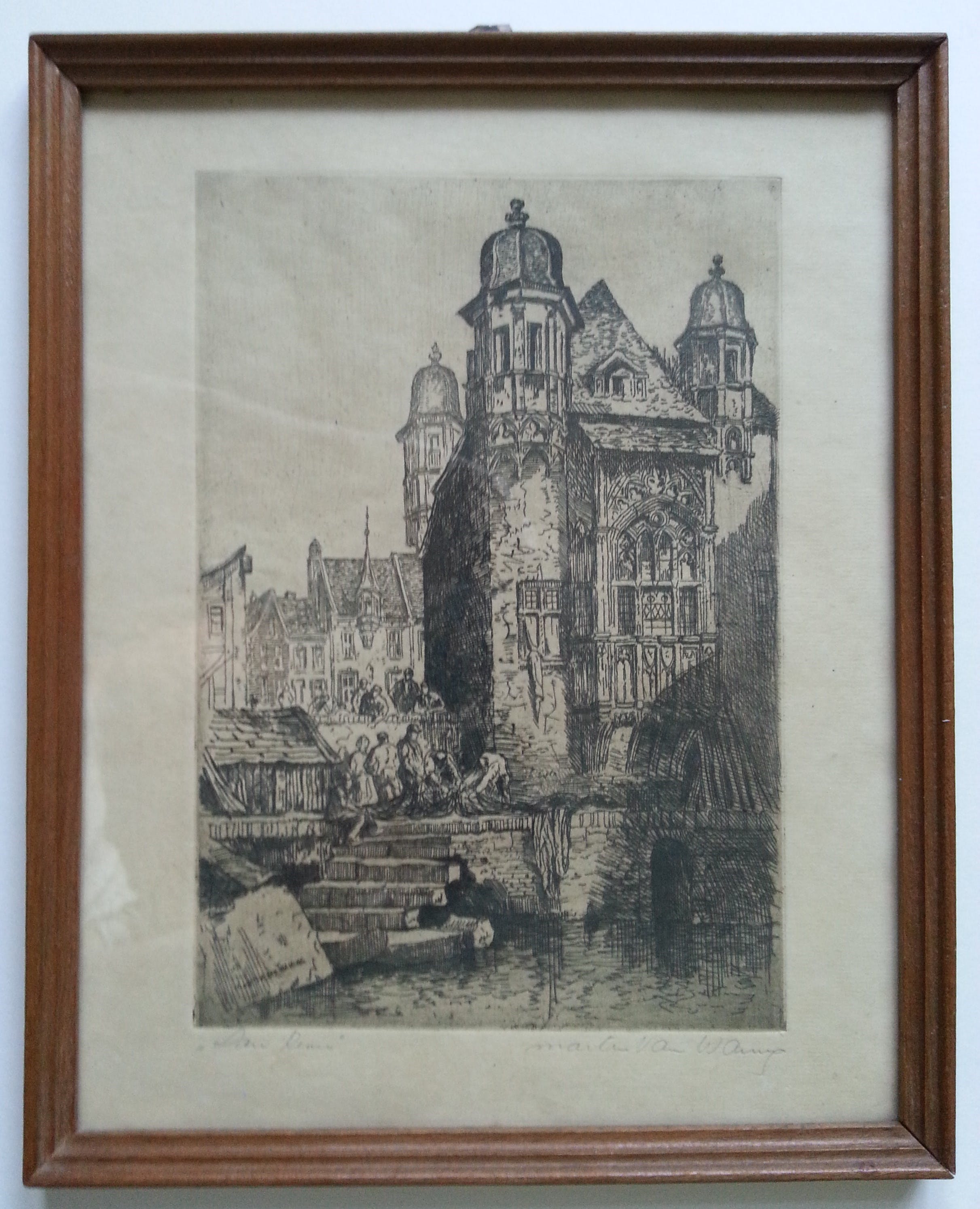 Martin van Waning - MARTIN VAN WANING (1887-1972) - Ets - San Remo - Gesigneerd kopen? Bied vanaf 1!
