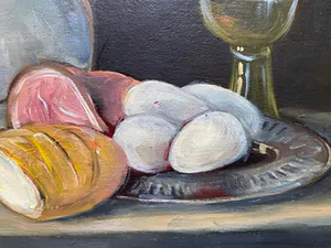 Niet of onleesbaar gesigneerd - Stilleven met wijnglas kopen? Bied vanaf 1!