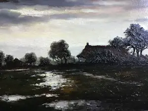 Franciscus Leonardus Corsius - Polder in de schemering. kopen? Bied vanaf 250!