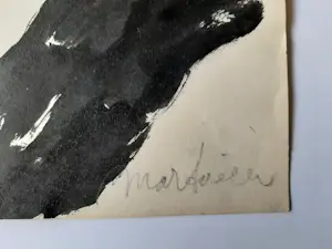 Anton Martineau - Penseel met inkt, zonder titel kopen? Bied vanaf 35!