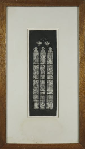 Inez Dijkshoorn - Ets, Glas-in-lood venster (Sint Janskathedraal Den Bosch) kopen? Bied vanaf 20!