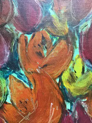 Reina Koerten - Tulpen, gesigneerd en ingelijst kopen? Bied vanaf 30!