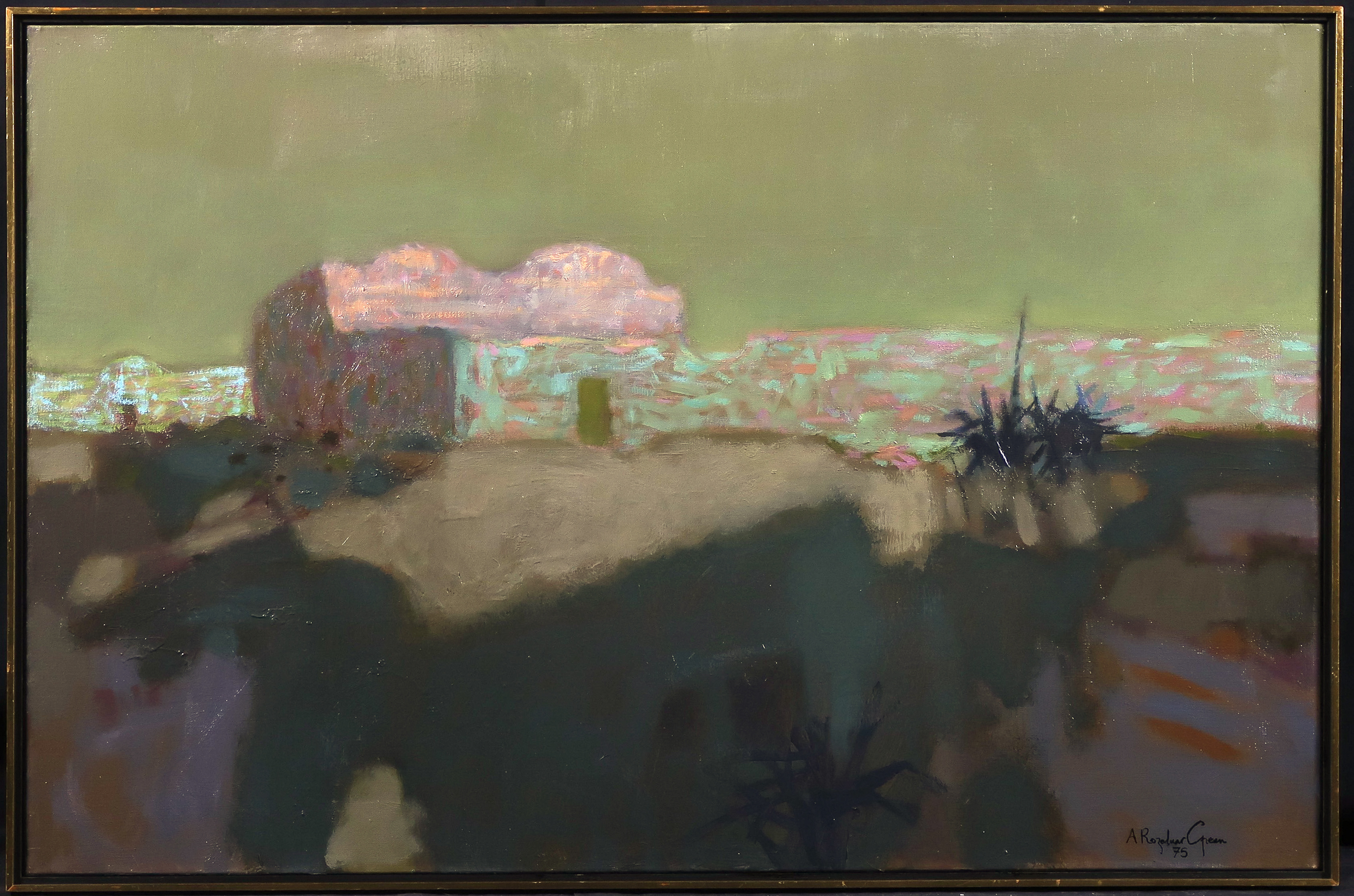 Alfred Rozelaar Green - Olieverf op doek, Zonder titel - Ingelijst verkocht voor € 1!