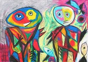 William Remory - Gemengde techniek op papier, Onbeholpen kopen? Bied vanaf 1!