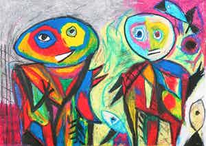 William Remory - Gemengde techniek op papier, Onbeholpen verkocht voor € 1!