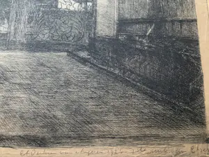 Antoon Derkzen van Angeren - Grote Kerk Dordrecht - grote litho - proef kopen? Bied vanaf 70!