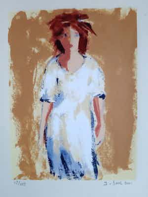 Jose van Gool - Vrouw in witte jurk verkocht voor € 45!