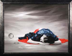 Fidel Garcia - Giclée op doek, Magic Woman - Ingelijst verkocht voor € 70!