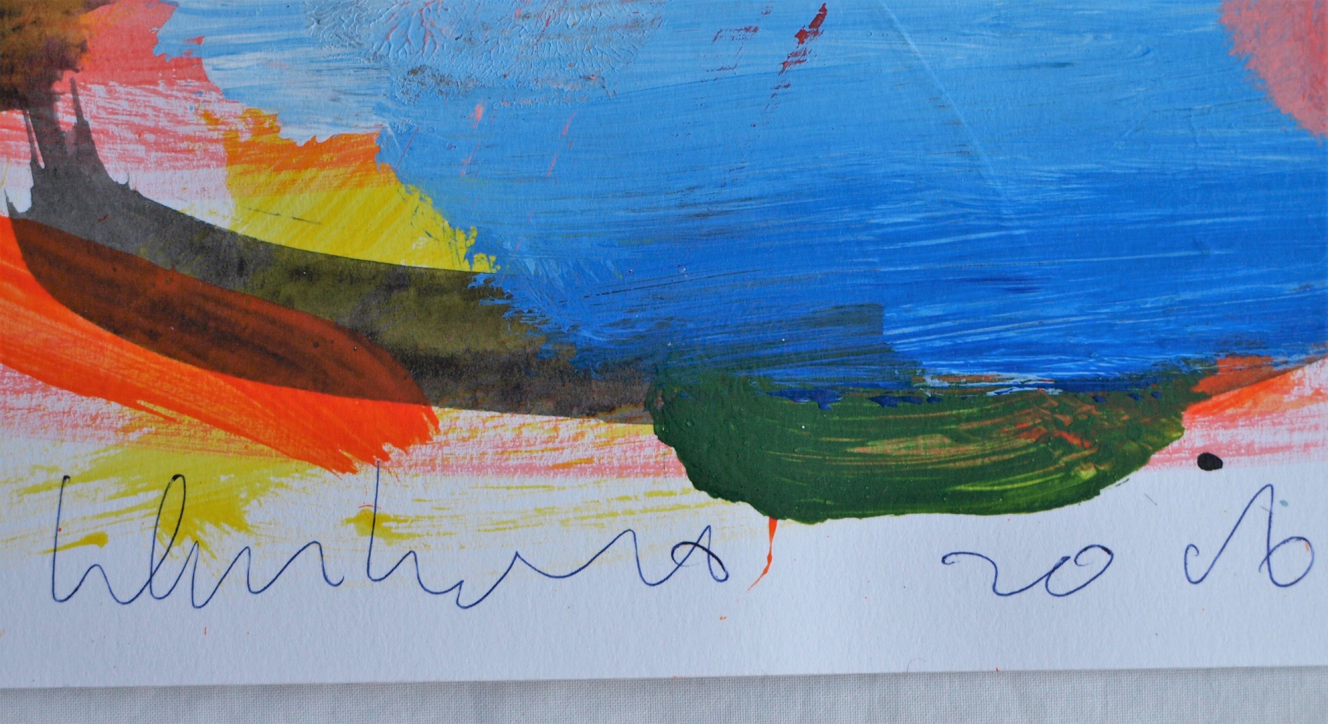 Peter Klashorst - Acrylverf op papier , Abstract 5 - 2016 kopen? Bied vanaf 30!
