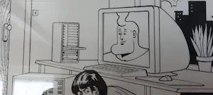 Herr Seele - 1 Offset Print - Zie je wel Henk, ... de fout zat in het moederbord? kopen? Bied vanaf 125!