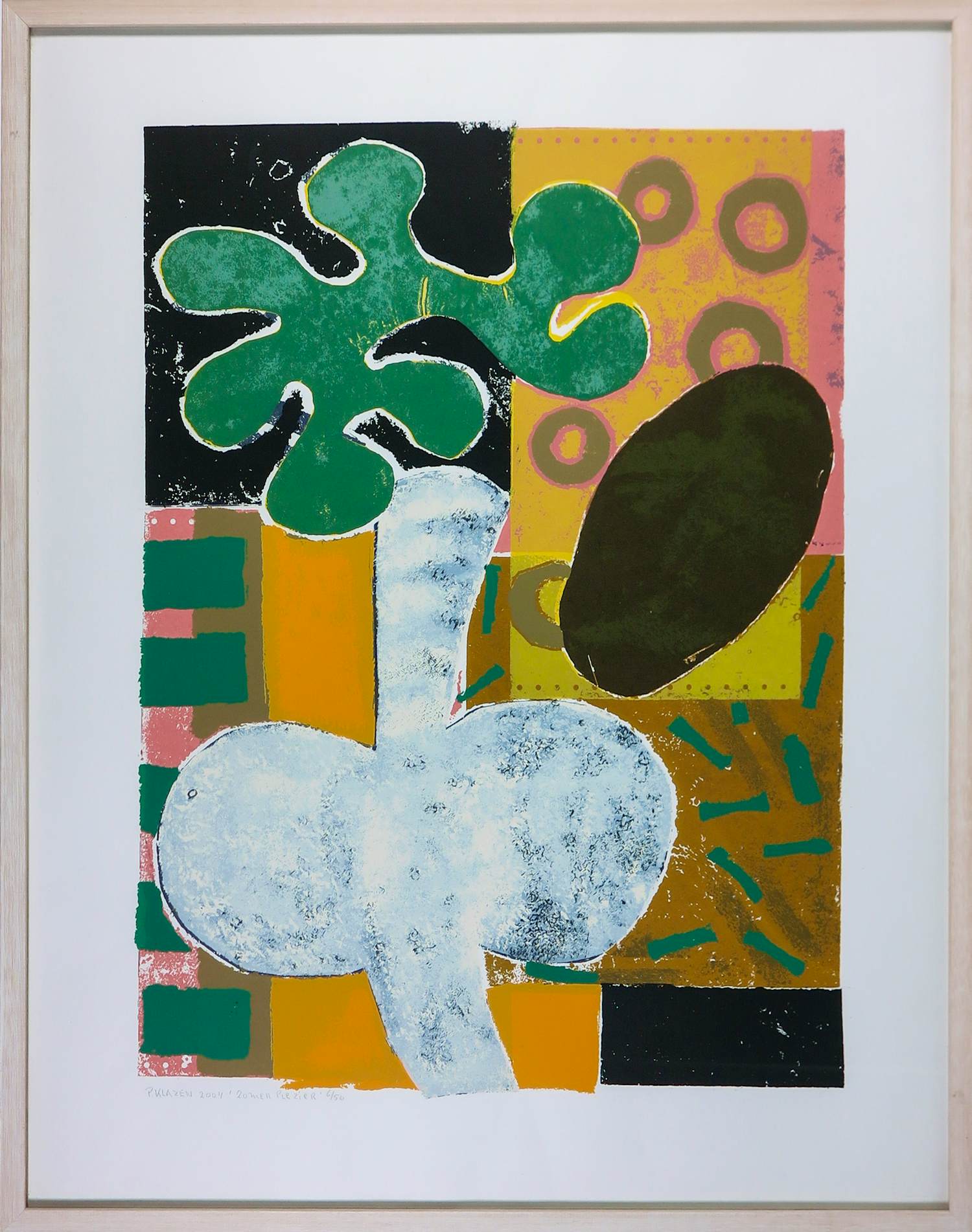 Pieter Klazen - Zeefdruk op papier, Zomerplezier - Ingelijst kopen? Bied vanaf 40!