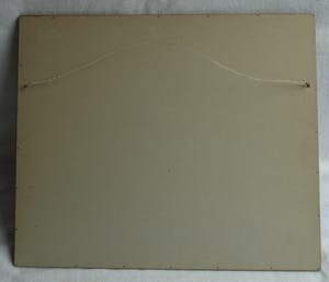 Frits Hes - Ingelijste aquarel , Stilleven met spiegel en olielamp – ca. 1950 kopen? Bied vanaf 50!