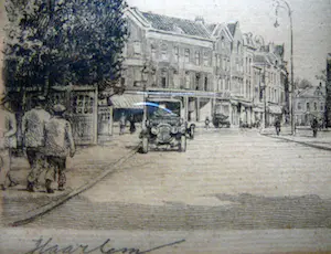 Hendrik Seegers - Grote Markt Haarlem -lijnets circa 1930- kopen? Bied vanaf 35!