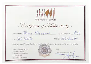 Frans Masereel - Original Holzschnitt "Die Stadt", signiert in der Platte kopen? Bied vanaf 20!