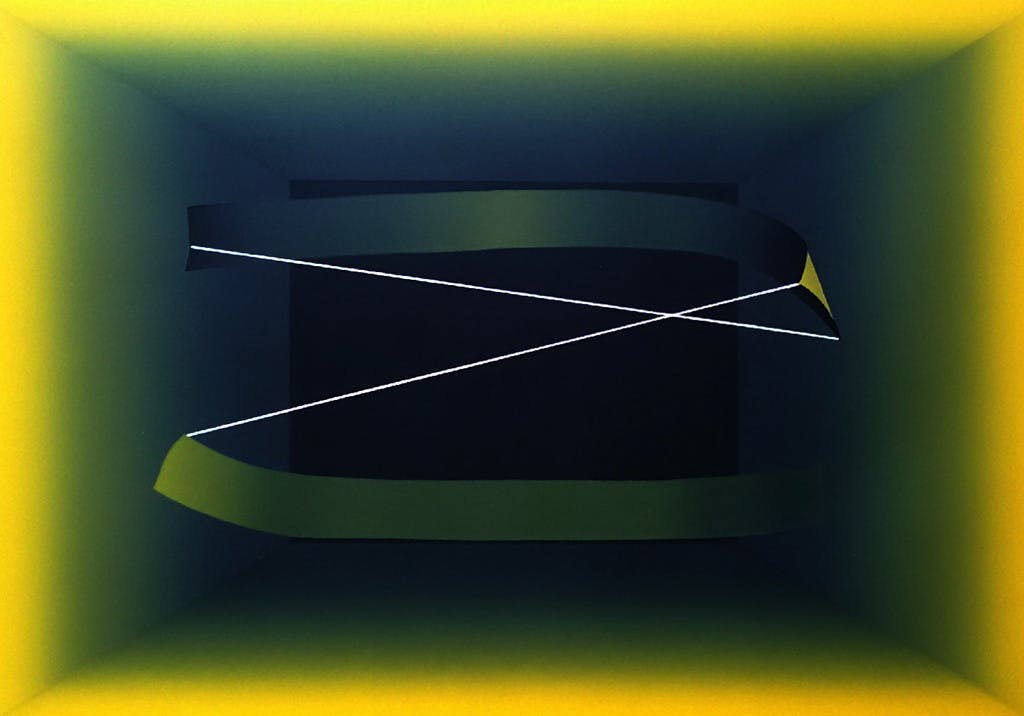 Kenji Nagai - Harmonisch abstract, zeefdruk (groot) verkocht voor € 75!