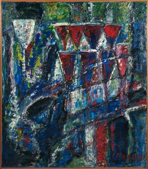 Pieter Haan - Acryl op doek, Feestelijke droom kopen? Bied vanaf 1!