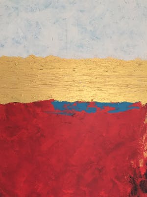 John Foppen - Symphony - In - WH. - Red - Gold ........ # K06 . XL. GROOT. kopen? Bied vanaf 179!