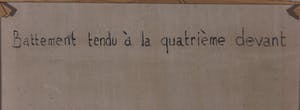 Harry Maas - Olieverf op doek, Battement tendu à la quatrième devant - Ingelijst kopen? Bied vanaf 650!