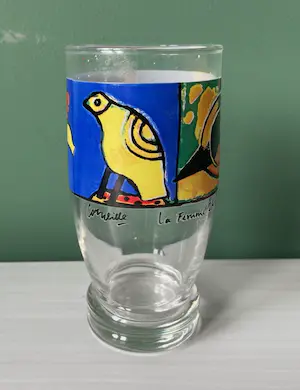 Corneille - Drinkglas "Smaak in Kunst no5" en twee eierdoppen kopen? Bied vanaf 1!