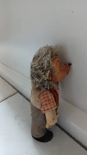 Curiosa - Mecki Steiff egel vintage speelgoed antiek 50s kopen? Bied vanaf 10!