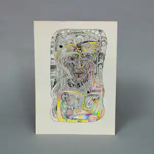 Ernst Vijlbrief - tekeningen uit de jaren tachtig (2x) verkauft für € 40!