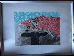 Woody van Amen - Litho- Chinese muur (1981) kopen? Bied vanaf 75!