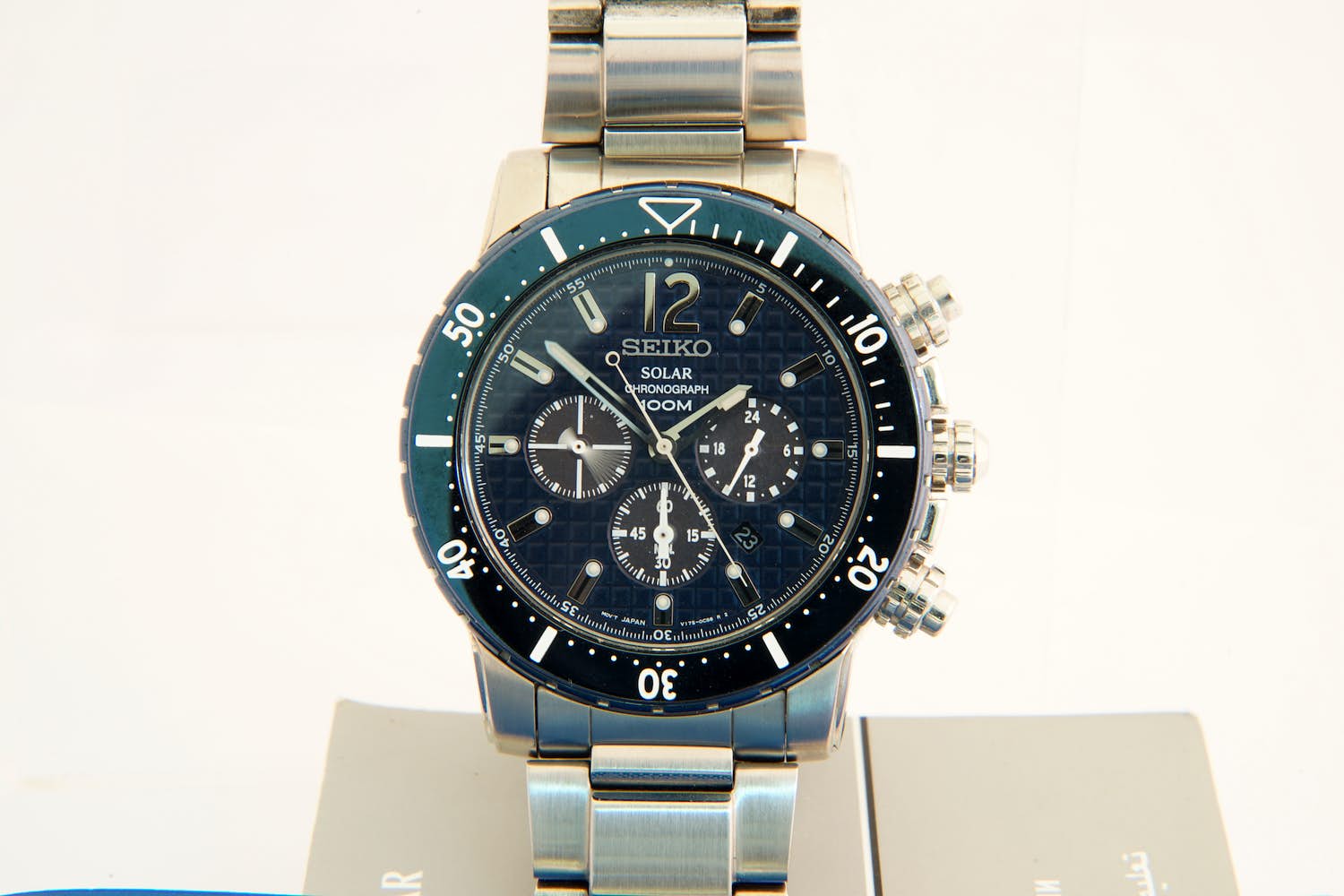 179- Sportief Seiko Chronograaf Solar SSC247P1 horloge - Quartz - Dive 100m kopen? Bied vanaf 115!