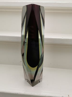 Flavio Poli - Somerso facet geslepen vaas kopen? Bied vanaf 75!