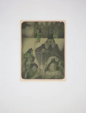 Adolf Born - Litho, Idioterie kopen? Bied vanaf 400!