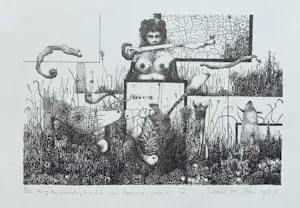 Wout Muller - De eigenaardigheden van tamme rassen I, litho kopen? Bied vanaf 50!