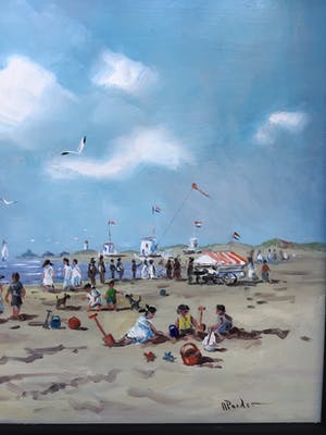 Henk Poeder - Strand bij scheveningen kopen? Bied vanaf 150!