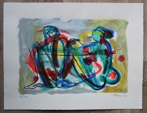 Erwin de Vries - Litho: 2 naakte mensen - 1999 kopen? Bied vanaf 75!