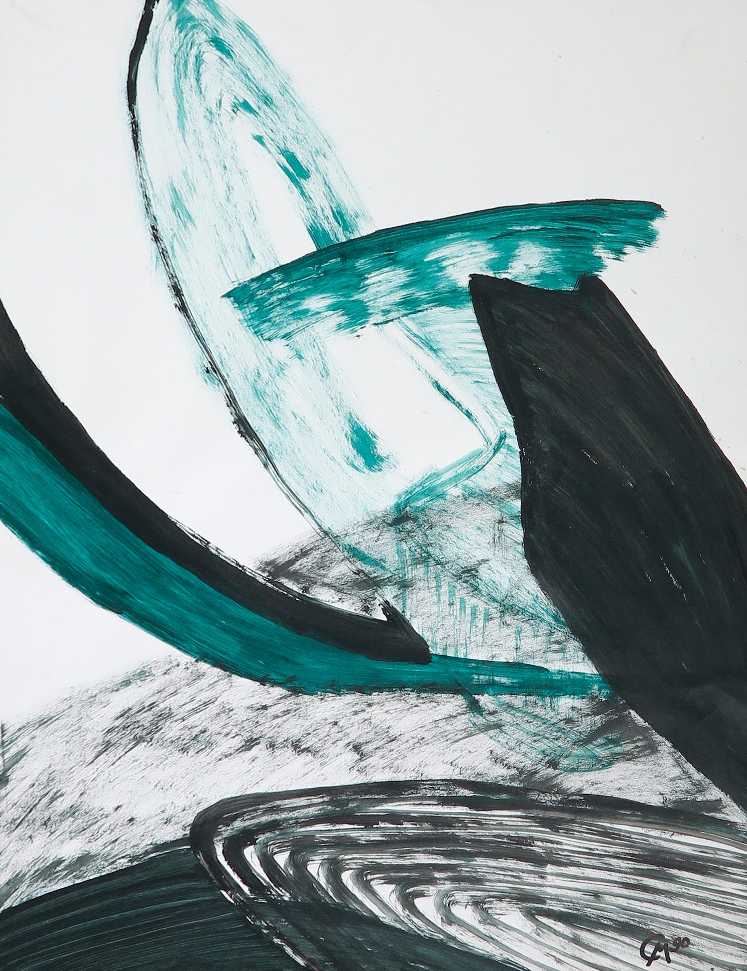 Constantijn Molenkamp - Gouache, Abstracte compositie kopen? Bied vanaf 1!