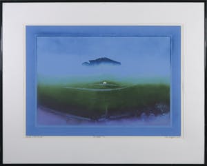Ries Kleijnen - Gemengde druktechniek, House with cloud - Ingelijst kopen? Bied vanaf 40!