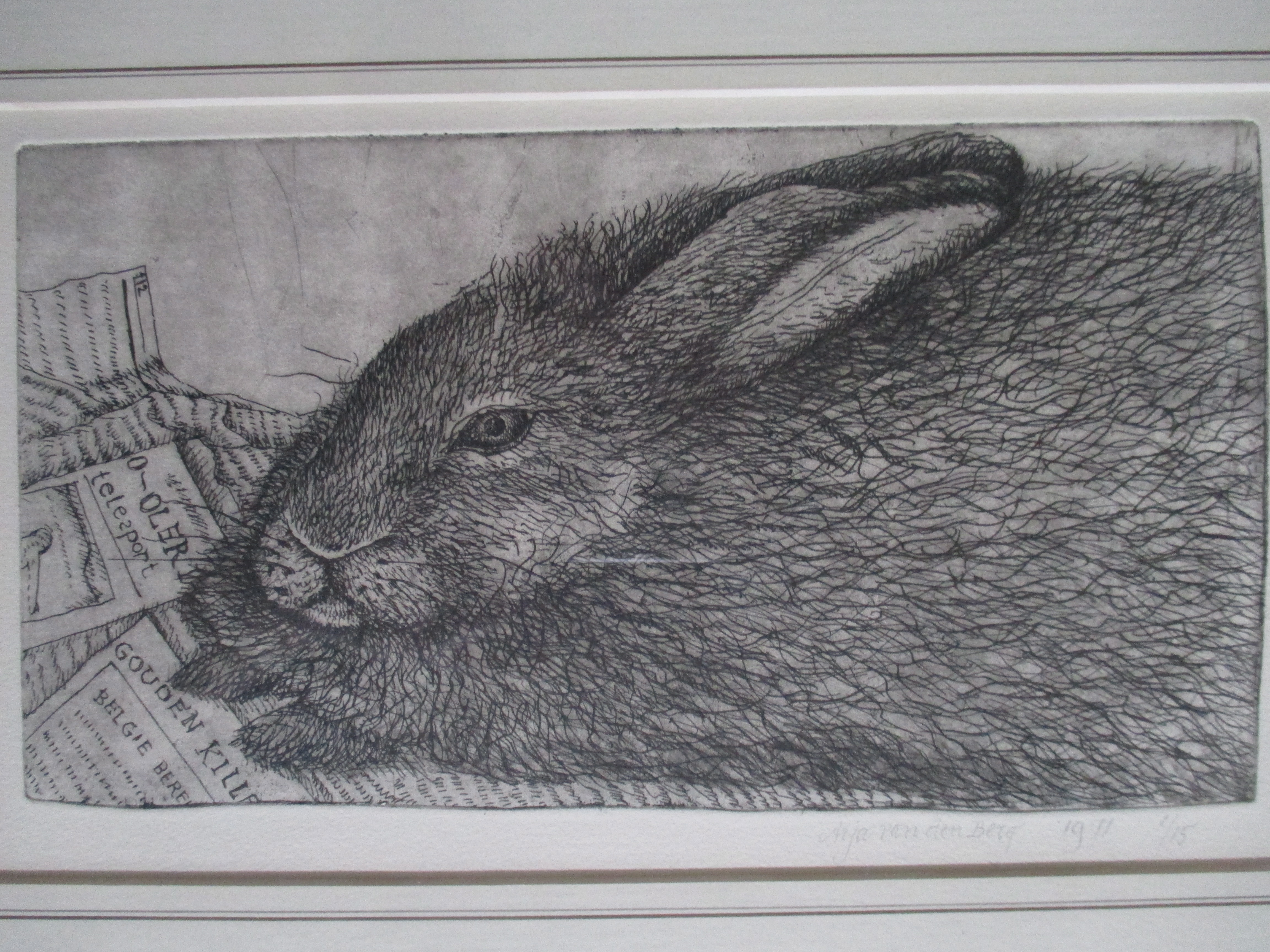 Arja van den Berg - Ingelijste ets kleine oplage kopen? Bied vanaf 40!