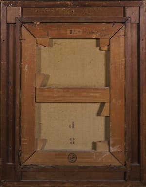 Niet of onleesbaar gesigneerd - Olieverf op doek, Figuur met hoofddoek - Ingelijst kopen? Bied vanaf 1!