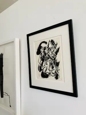 Karel Appel - abstracte compositie nr 6 ( Der Spiegel , KÖln, 1961) met nieuwe lijst! kopen? Bied vanaf 625!