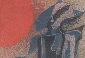 Harry van Kruiningen - kleurenlitho - 'Achnaton' - 1953 kopen? Bied vanaf 49!