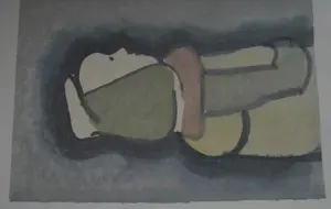 Rein Dool - Gouache, Figuur - Ingelijst (Groot) kopen? Bied vanaf 250!