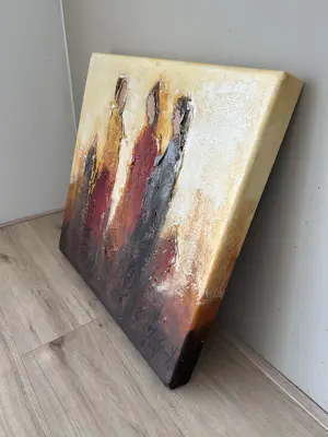 Jochem de Graaf - Abstracte Figuren in Warme Tinten kopen? Bied vanaf 80!