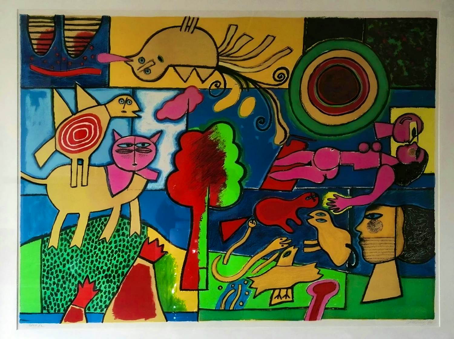 Corneille - Autour de l'arbre magique - 1994 - Handgesigneerd kopen? Bied vanaf 1000!