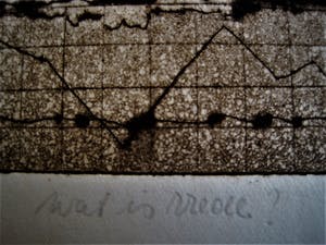 Sjef Hutschemakers - Limburgs expressionist - Bijzondere duo Ets "Wat is Vrede?" gesigneerd kopen? Bied vanaf 20!